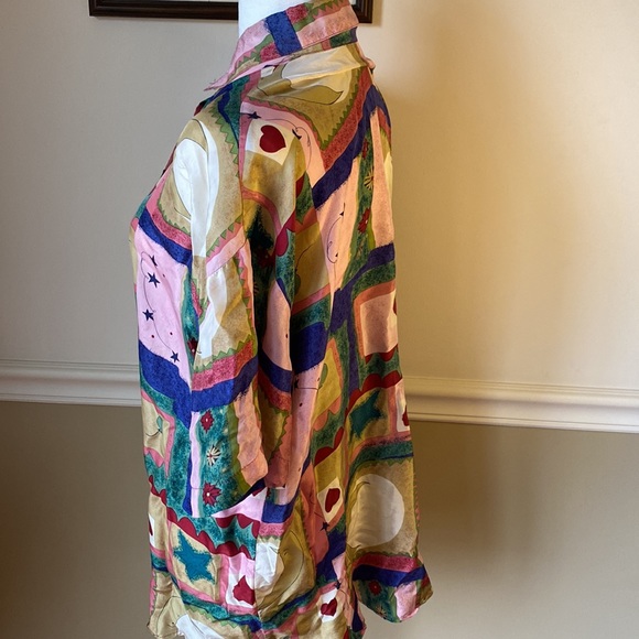 Y2K The Limited 💯 Silk, Women’s Button Down Shirt - Picture 3 of 7